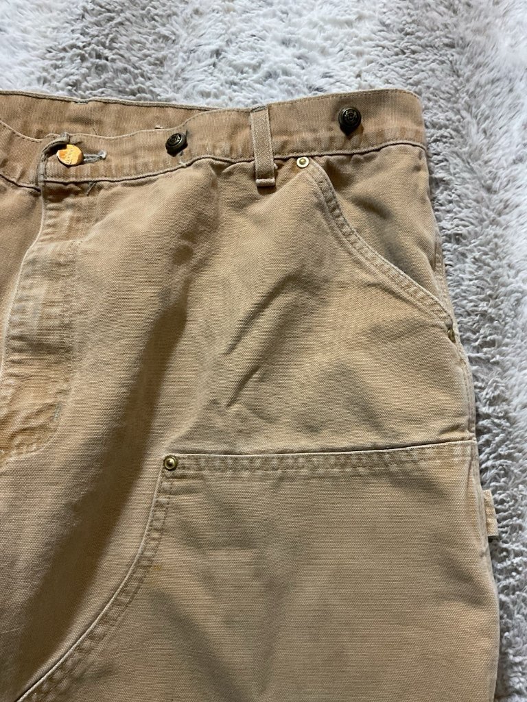 Carhartt Vintage Tan Men’s Double Knees Pants 38 See Measurements — image 6 of 8
